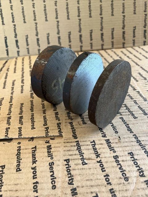 3 3/4 Dia Steel Round Bar Stock Blacksmith Lathe Machining Art 3 Pieces Lot 1