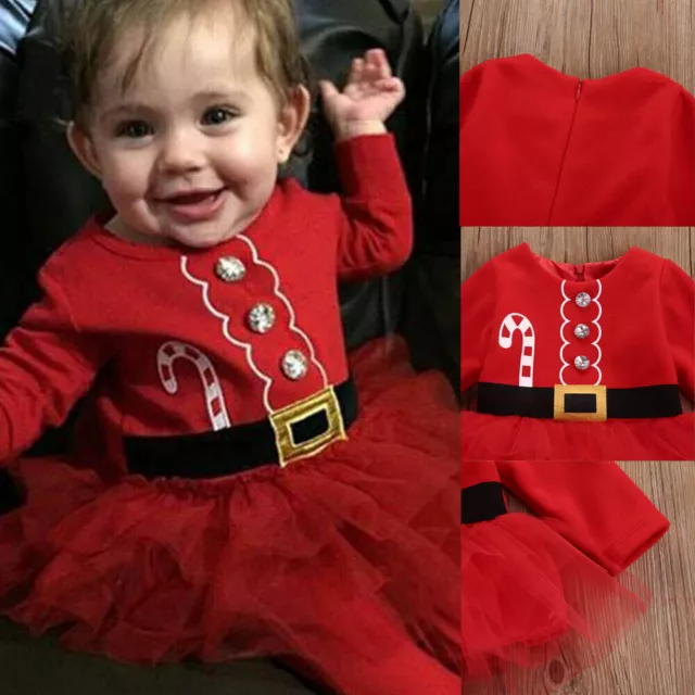 Abito tutù neonata principessa di Natale principessa Natale abiti da festa