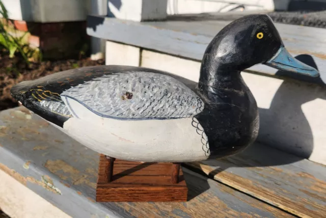 Vintage Doug Jester BLUEBILL Duck DECOY Chincoteague  No Reserve FREE SHIPPING