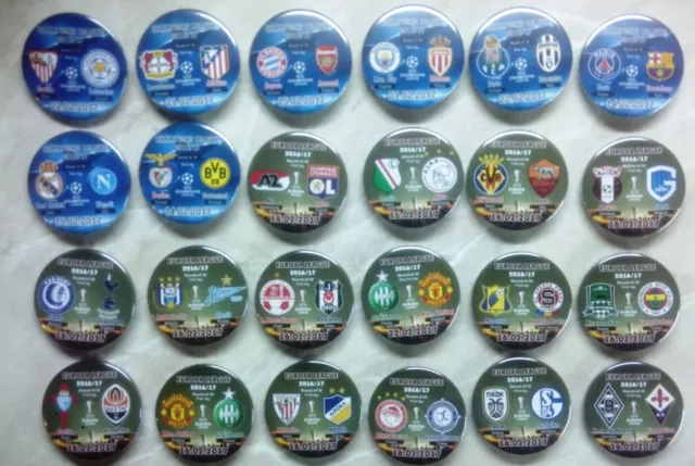 ALL 2016 / 2017 EUROPA LEAGUE Group Stage & Play Off 2017 match badges