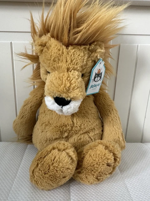 JELLYCAT MEDIUM BASHFUL Lion BNWT £17.36 - PicClick UK
