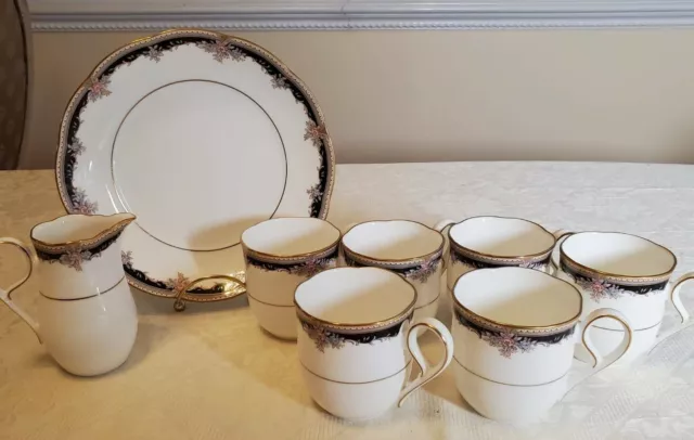 Noritake Palais Royal Mugs Serving Plate Creamer Bone China Japan