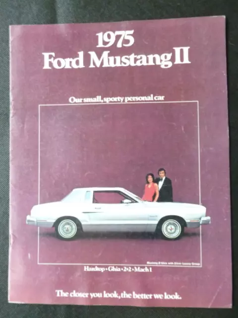 1975 Ford MUSTANG II   Car  Dealer Sales Brochure 12 pages