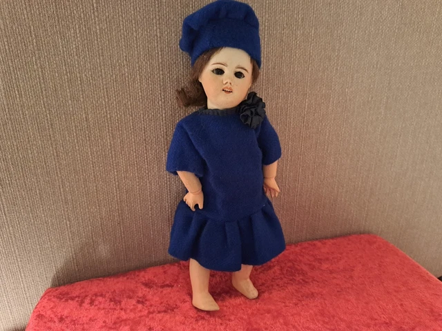 Superbe Petite Poupee Sfbj Bleuette Ancienne (2)