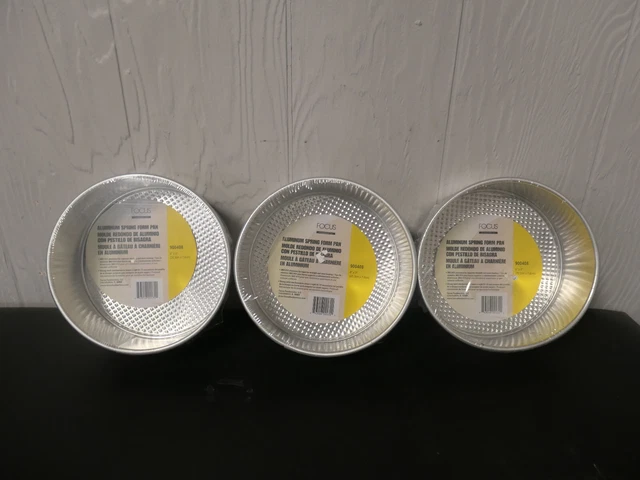 Focus Lot of 3 Aluminium Springform Pan 8x3