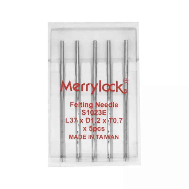 Merrylock Punching Nadeln hart für alle Nadelfilzmaschinen Filzmaschinen 5 Stück