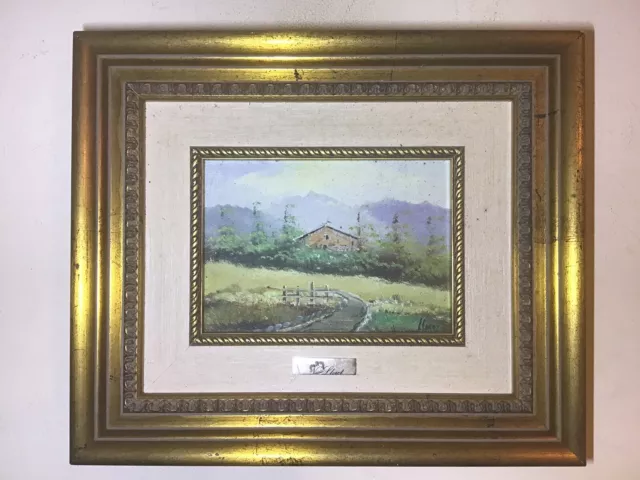 Vintage Gilt Framed Signed Original Oil Painting On Canvas
