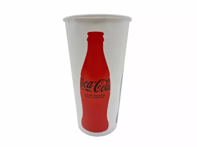 1000 Pappbecher 0,5 l. Coca Cola + light + Zero Sugar mit Eichstrich  (62055-2)