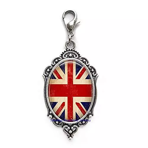 Union Jack Lobster Clasp Union Jack Zipper Pull Union Jack Jewelry British Fl...