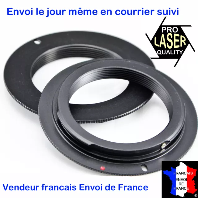 Bague adaptation  M42->CANON EOS haut de gamme LASER PRO QUALITY sans epaulement