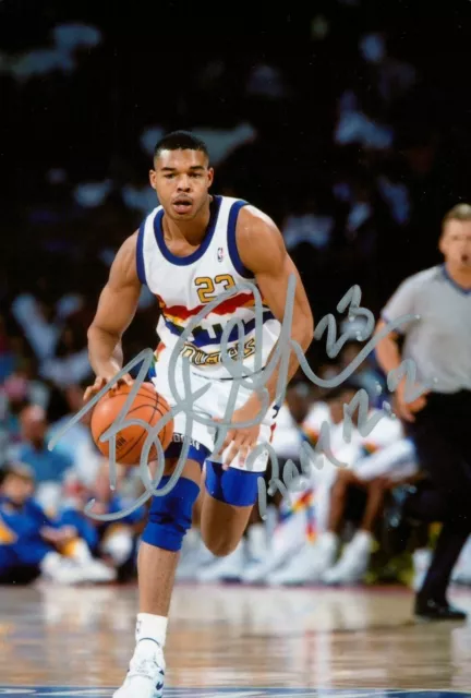 Bryant Stith Hand Signed 6x4 Photo NBA Denver Nuggets Basketball Autograph + COA