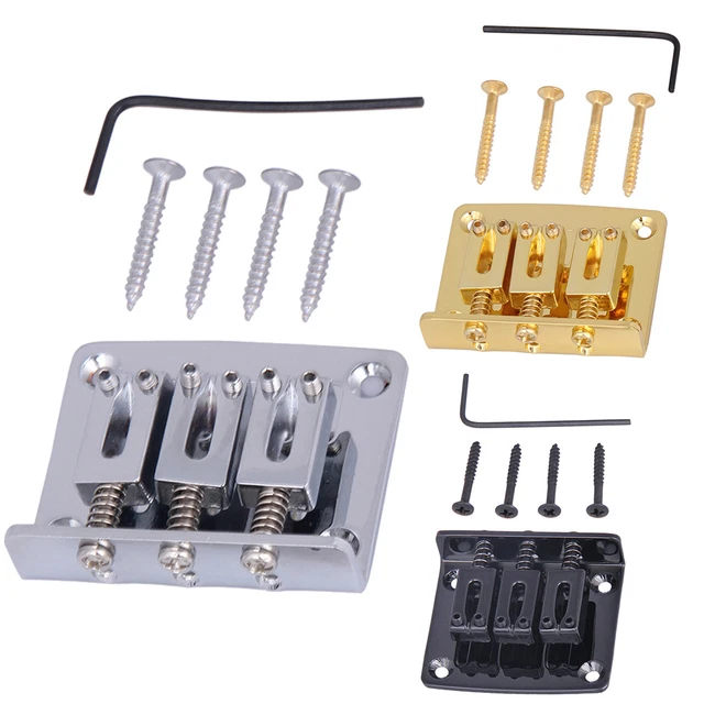 Chevalet Pont Guitare Basse 4 Cordes Dilwe - Pièce Métal Robuste Pour Basse Électrique