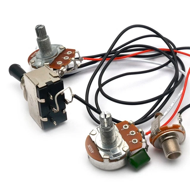 Harnais de câblage 2 harnais de ramassage 500K avec guitare électrique à basc