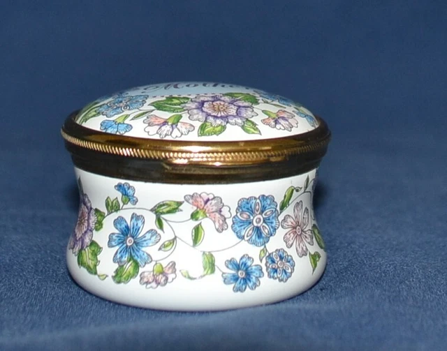 Hand Painted Enamel on Copper "Mother",Vintage Staffordshire Enamels, mint cond