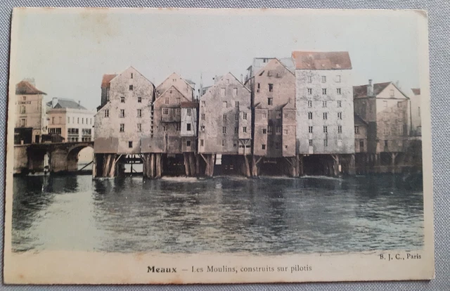 CPA(Seine et Marne)Meaux-Les moulins,construits sur pilotis