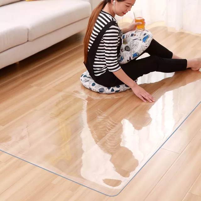 Transparente Bodenschutzmatte Tischdecke Bodenschutz Folie Glas 2,2-2,5 mm