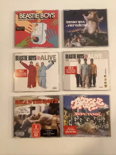 Beastie Boys - 6 x CD Singles Alive, Body, Intergalactic, Remote, Check It Ex/Ex