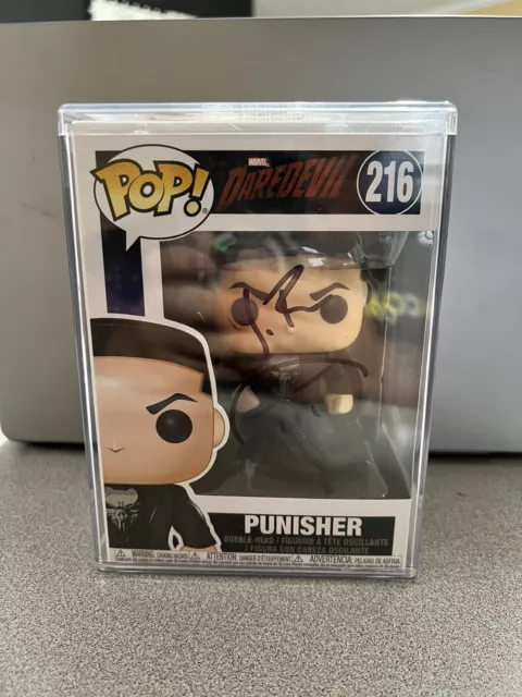 Funko Pop! The Punisher #216 signed by Jon Bernthal w/Hard Stack (JSA)