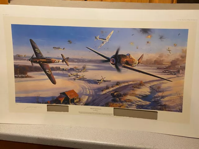 jg 3 FW190 Fighters aviation art Print Operation Bodenplatte by Nicolas Trudgian