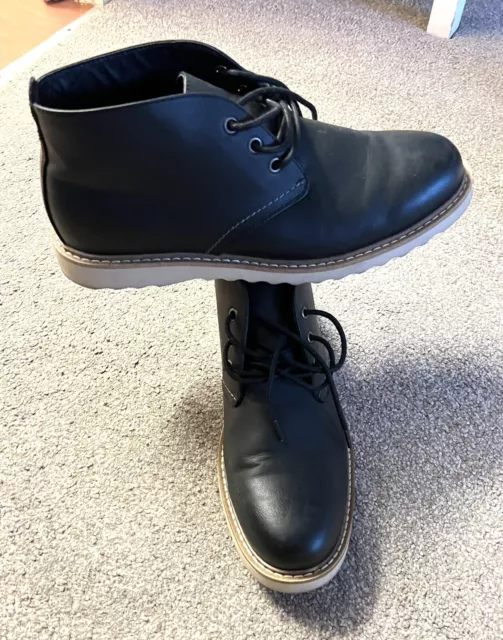 M&S LEATHER CHUKKA Boots Size Uk 9 £29.99 - PicClick UK