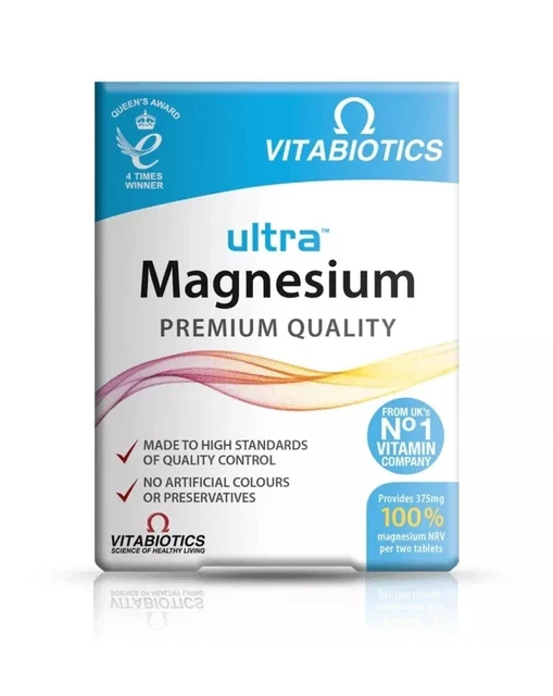 2X VITABIOTICS ULTRA Magnesium Premium Quality 120 Tablets In Total