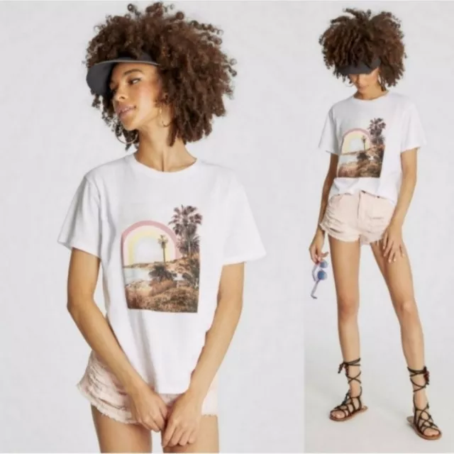 NWT Wildfox Rainbow Coast Tee XS