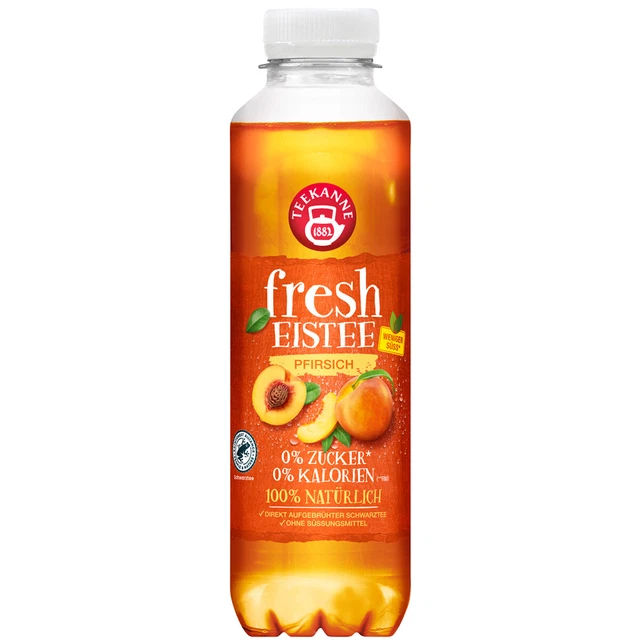 Teiera fresca tè freddo pesca tè nero deposito monouso 500 ml