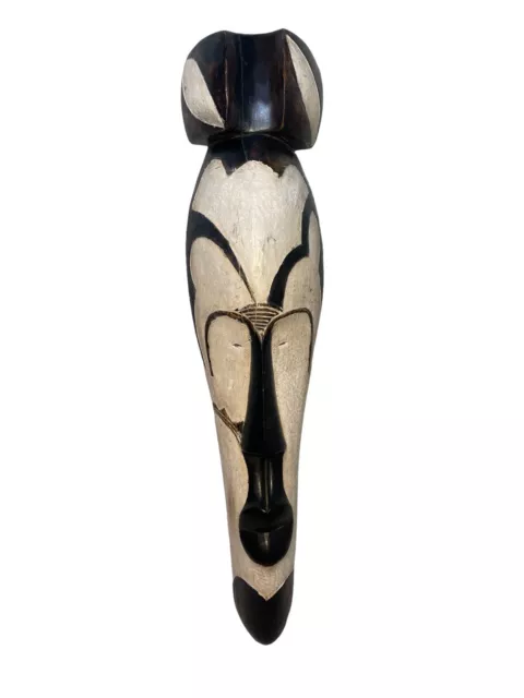 VINTAGE African Mask, Long Fang Mask Tribe Gabon - 24" Long