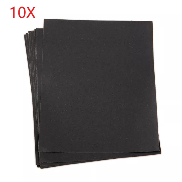 Sandpaper Wet or Dry 10 sheets 9'' x 11'' combo 280/400/1000/1500/2000 Grit