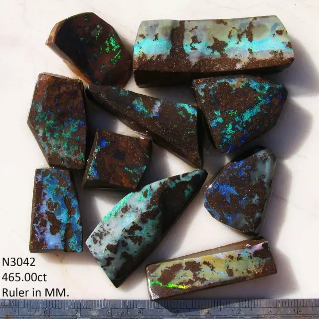 Rough Boulder Opal 465 ct 100% Australian Natural Rough Opal From QLD N3042