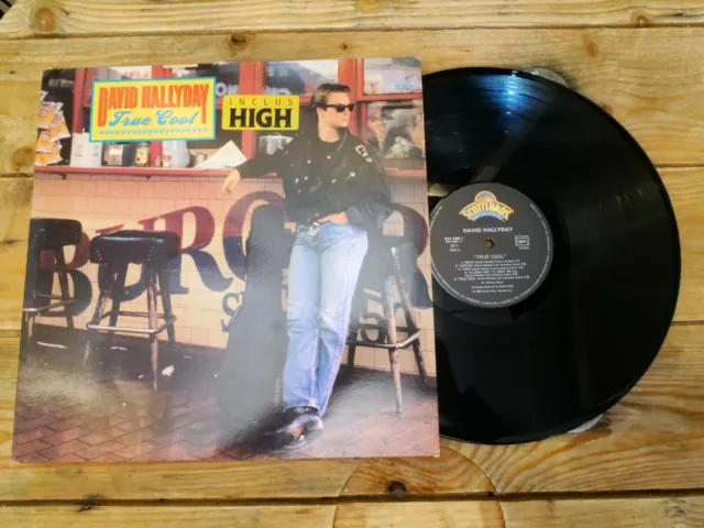 David Hallyday True Cool Lp 33T Vinyle Ex Cover Ex Original 1988