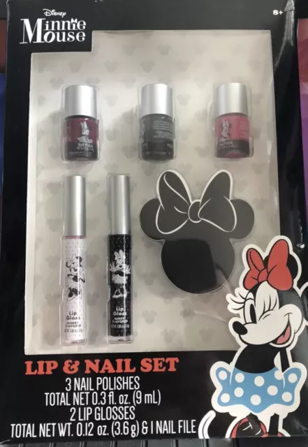 Minnie Mouse Lip & Nail Set. Disneys Girl, New sealed And Ready To Enjoy.