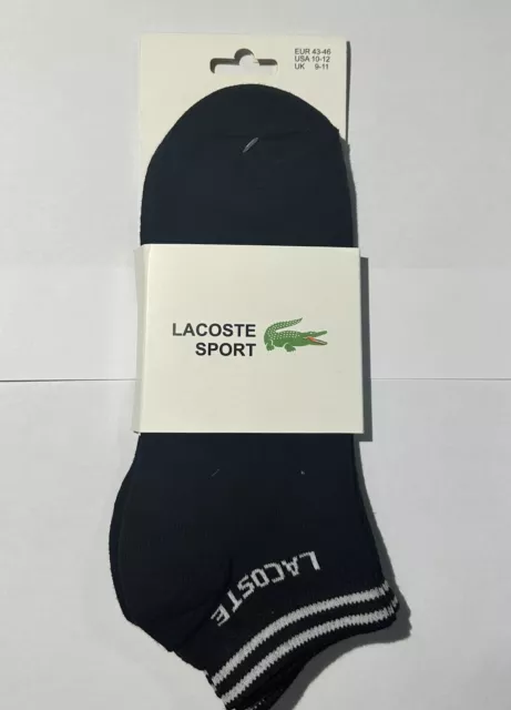 Chaussettes Lacoste   Socquettes Pack De 3 Paires Noir 43-46