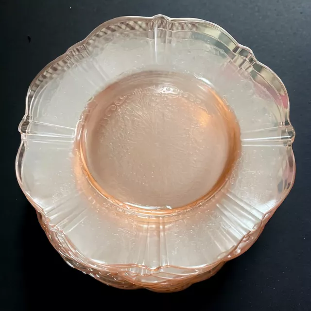 Macbeth Evans American Sweetheart Pink Depression Glass Bread Dessert Plate 6.5"