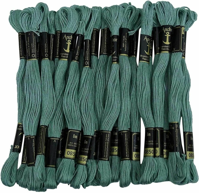 Fils d'ancrage Fil de coton échoué Broderie à la main Point de croix Fil à...