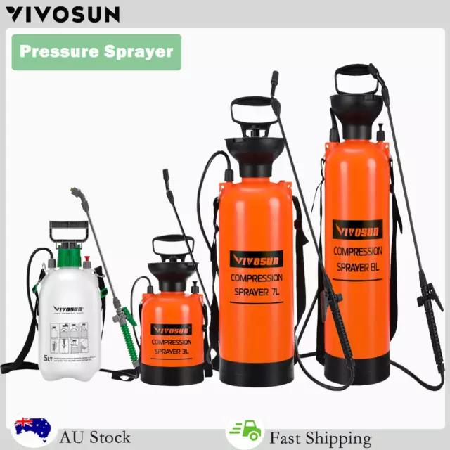 VIVOSUN Garden Pressure Sprayer Water Weed Sprayer Portable Adjustable Nozzels