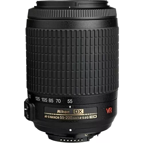 (Open Box) Nikon Zoom-NIKKOR 55-200mm f/4.0-5.6 DX G SWM AF-S VR IF ED Lens