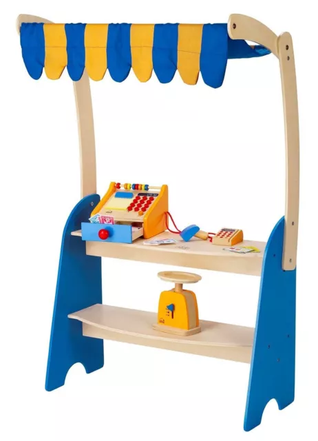 HAPE Market Checkout E3120 Wooden Pretend Play Market Stall 2