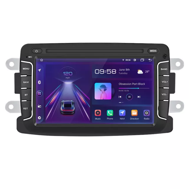 Android12 Für Dacia Duster Sandero Renault Captur 7" Autoradio GPS 1+32G BT WIFI