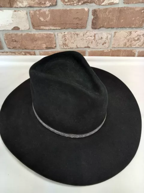 Resistol Quick Silver Self Conforming 4 X Beaver Black Cowboy Hat.Size 7....