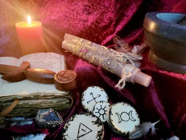 Ritualkerze Liebe & Partnerschaft Wicca Ritual Meditation Spiritualität Magie