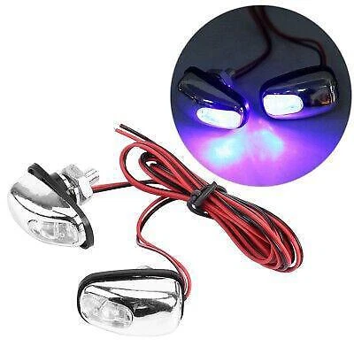 Lampada tergicristallo luce auto 12 V blu parabrezza ugello spray lampada lavatrice