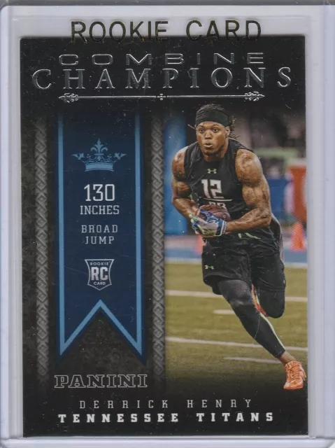 DERRICK HENRY ROOKIE CARD 2016 Panini COMBINE CHAMPIONS Football RC BAMA TITANS!