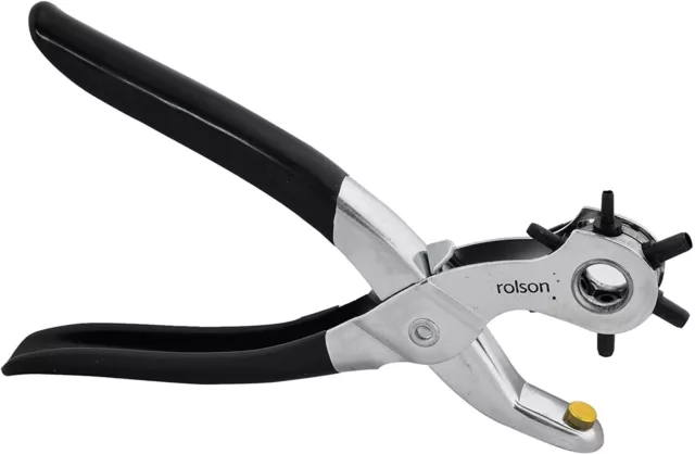 ROLSON Revolving Leather Punch Plier 6 Size DIY Belt EYELET Hole Puncher Tool