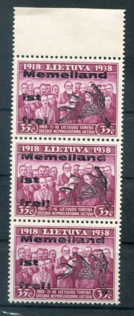 Memel Memelland ist frei III/I+II+III SELTENES TYPENPAAR ** MNH POSTFRISCH 360EU