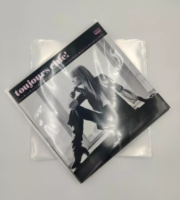 50 x 12" PLASTIC POLYTHENE OUTER RECORD SLEEVES VINYL COVERS 450G