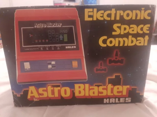 RARE Hales Konami Astro Blaster Table Top Vintage Handheld Electronic Game 