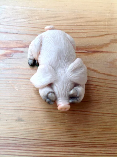 Piggin Pig Figure - Piggin Hiding - David Corbridge 1993.