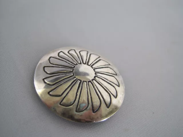 Western Flower Sterling Button Cover