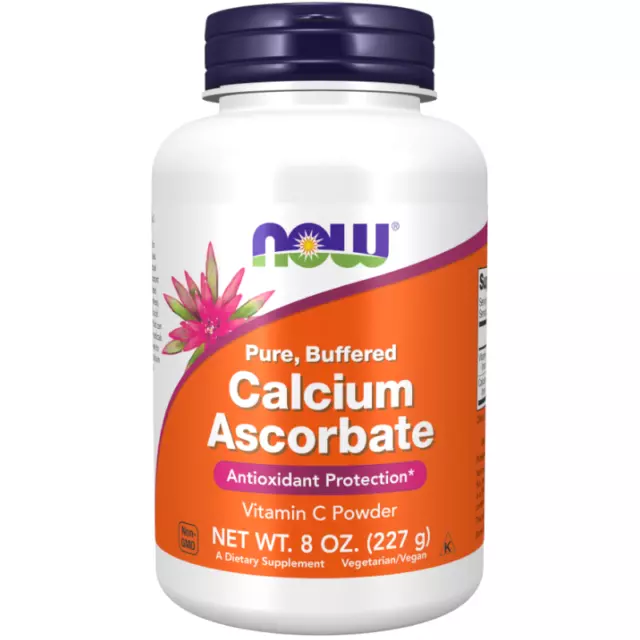Now Foods Vitamine C (ascorbate de calcium) en poudre, 227 g